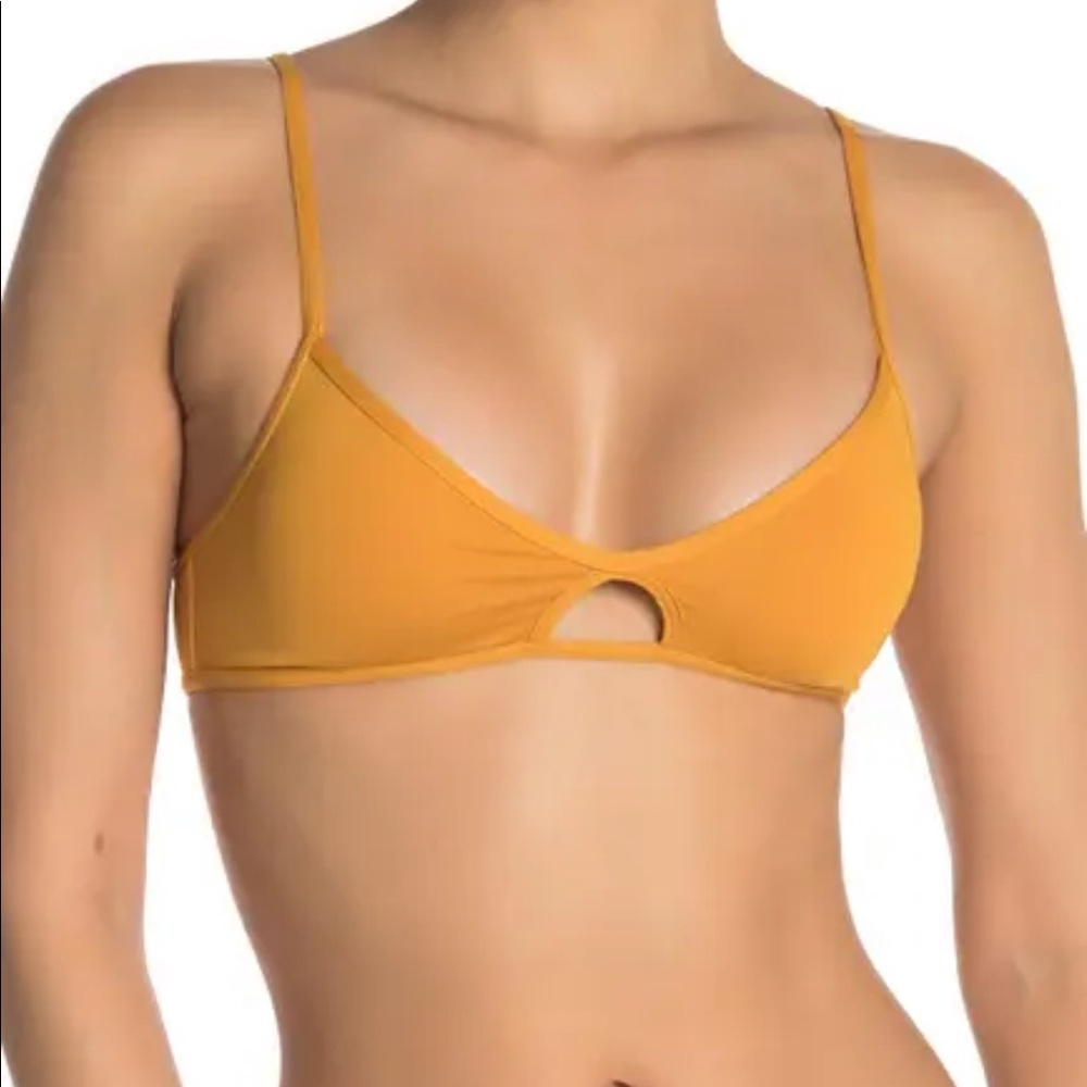 L space bronze bikini top